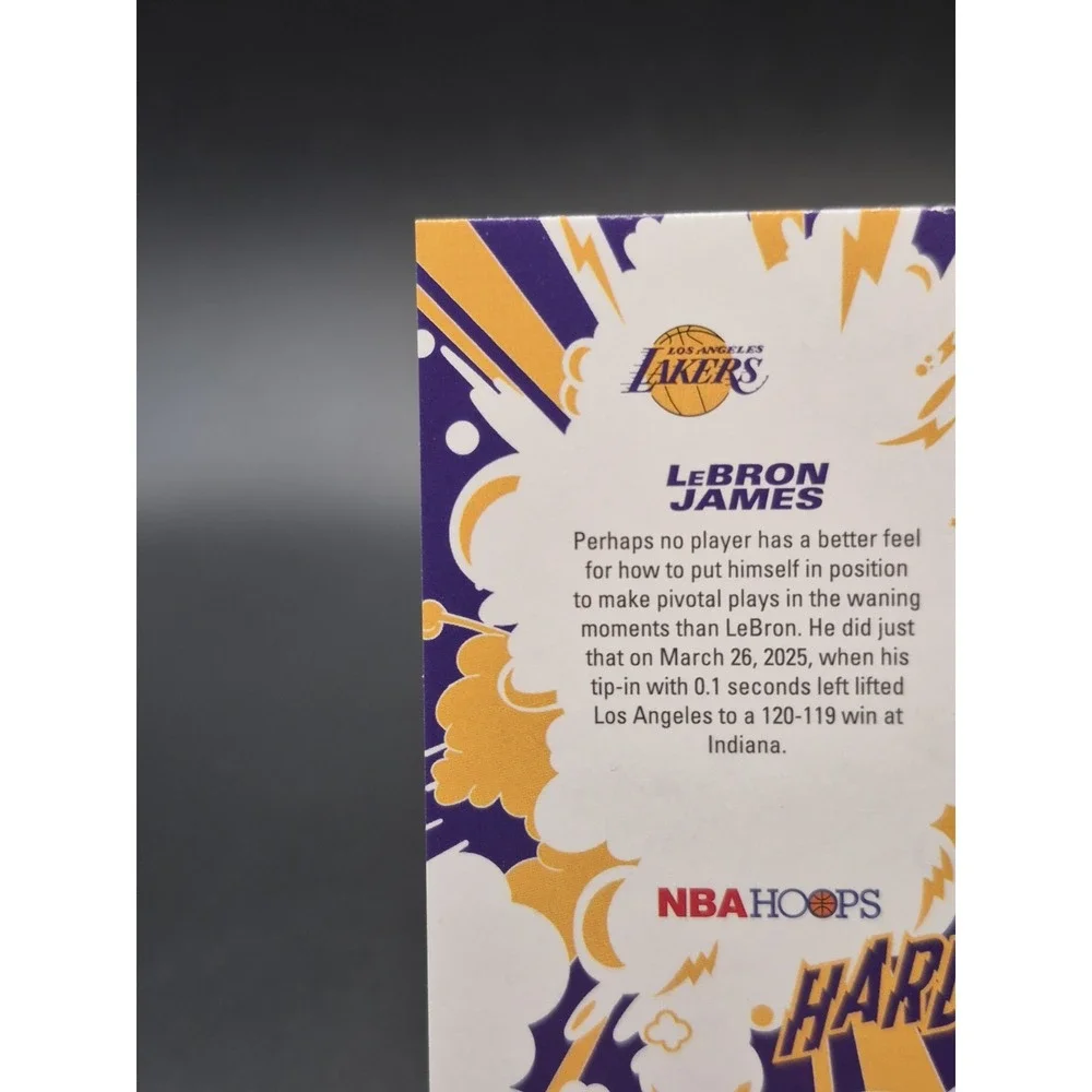 2026 Topps NBA Hoops Lebron James #HW-11 Hard Wired Refractor LA Lakers 76ers